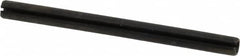Made in USA - 3/16" Diam x 2-1/2" Long Slotted Spring Pin - Grade 1070-1090 Alloy Steel, Black Oxide Finish - Exact Tooling