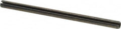 Made in USA - 3/16" Diam x 3" Long Slotted Spring Pin - Grade 1070-1090 Alloy Steel, Black Oxide Finish - Exact Tooling