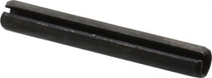 Made in USA - 1/4" Diam x 1-3/4" Long Slotted Spring Pin - Grade 1070-1090 Alloy Steel, Black Oxide Finish - Exact Tooling