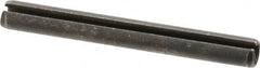 Made in USA - 1/4" Diam x 2-1/4" Long Slotted Spring Pin - Grade 1070-1090 Alloy Steel, Black Oxide Finish - Exact Tooling