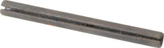 Made in USA - 1/4" Diam x 2-3/4" Long Slotted Spring Pin - Grade 1070-1090 Alloy Steel, Black Oxide Finish - Exact Tooling