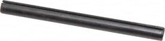 Made in USA - 1/4" Diam x 3" Long Slotted Spring Pin - Grade 1070-1090 Alloy Steel, Black Oxide Finish - Exact Tooling