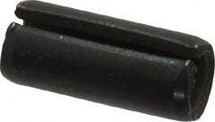 Made in USA - 5/16" Diam x 3/4" Long Slotted Spring Pin - Grade 1070-1090 Alloy Steel, Black Oxide Finish - Exact Tooling