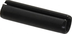 Made in USA - 5/16" Diam x 1-1/8" Long Slotted Spring Pin - Grade 1070-1090 Alloy Steel, Black Oxide Finish - Exact Tooling