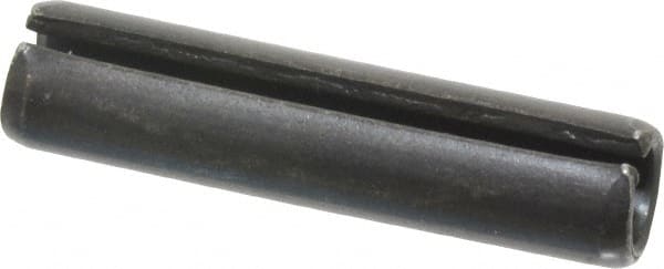 Made in USA - 5/16" Diam x 1-3/8" Long Slotted Spring Pin - Grade 1070-1090 Alloy Steel, Black Oxide Finish - Exact Tooling