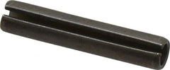 Made in USA - 5/16" Diam x 1-5/8" Long Slotted Spring Pin - Grade 1070-1090 Alloy Steel, Black Oxide Finish - Exact Tooling