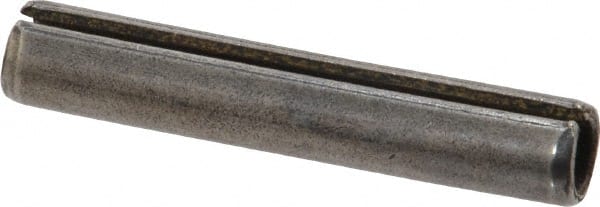 Made in USA - 5/16" Diam x 1-3/4" Long Slotted Spring Pin - Grade 1070-1090 Alloy Steel, Black Oxide Finish - Exact Tooling