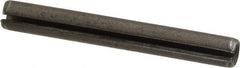 Made in USA - 5/16" Diam x 2-1/2" Long Slotted Spring Pin - Grade 1070-1090 Alloy Steel, Black Oxide Finish - Exact Tooling