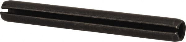 Made in USA - 5/16" Diam x 2-3/4" Long Slotted Spring Pin - Grade 1070-1090 Alloy Steel, Black Oxide Finish - Exact Tooling