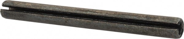 Made in USA - 5/16" Diam x 3" Long Slotted Spring Pin - Grade 1070-1090 Alloy Steel, Black Oxide Finish - Exact Tooling