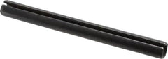 Made in USA - 5/16" Diam x 3-1/4" Long Slotted Spring Pin - Grade 1070-1090 Alloy Steel, Black Oxide Finish - Exact Tooling