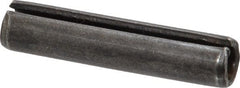 Made in USA - 3/8" Diam x 1-3/4" Long Slotted Spring Pin - Grade 1070-1090 Alloy Steel, Black Oxide Finish - Exact Tooling