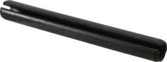 Made in USA - 3/8" Diam x 3-1/4" Long Slotted Spring Pin - Grade 1070-1090 Alloy Steel, Black Oxide Finish - Exact Tooling
