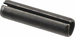 Made in USA - 7/16" Diam x 1-3/4" Long Slotted Spring Pin - Grade 1070-1090 Alloy Steel, Black Oxide Finish - Exact Tooling