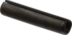 Made in USA - 7/16" Diam x 2" Long Slotted Spring Pin - Grade 1070-1090 Alloy Steel, Black Oxide Finish - Exact Tooling