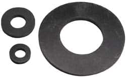 Made in USA - #12 Screw, Grade 60 Neoprene Standard Flat Washer - 0.195" ID x 7/16" OD, 0.108" Thick, Plain Finish - Exact Tooling