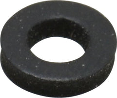 Made in USA - #6 Screw, Grade 60 Neoprene Standard Flat Washer - 0.12" ID x 1/4" OD, 0.077" Thick, Plain Finish - Exact Tooling