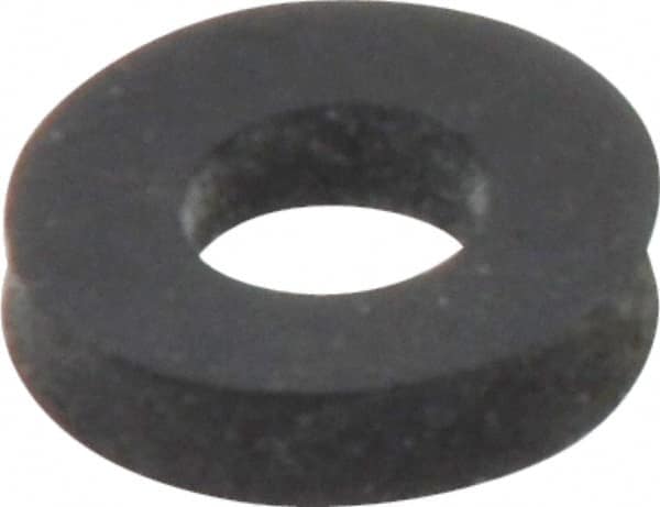 Made in USA - #10 Screw, Grade 60 Neoprene Standard Flat Washer - 0.17" ID x 3/8" OD, 0.108" Thick, Plain Finish - Exact Tooling