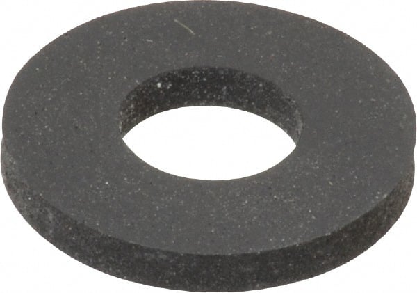 Made in USA - 3/8" Screw, Grade 60 Neoprene Standard Flat Washer - 0.355" ID x 0.813" OD, 0.108" Thick, Plain Finish - Exact Tooling