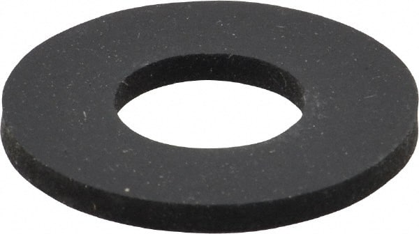 Made in USA - 1/2" Screw, Grade 60 Neoprene Standard Flat Washer - 0.49" ID x 1.063" OD, 0.108" Thick, Plain Finish - Exact Tooling
