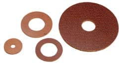 Made in USA - #8 Screw, Grade LE Phenolic Standard Flat Washer - 0.177" ID x 1/2" OD, 0.045" Thick, Plain Finish - Exact Tooling