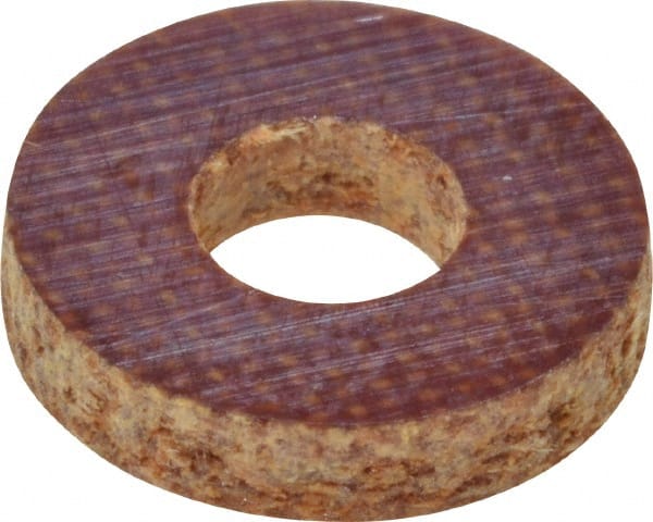 Made in USA - #4 Screw, Grade LE Phenolic Standard Flat Washer - 1/8" ID x 0.312" OD, 0.063" Thick, Plain Finish - Exact Tooling