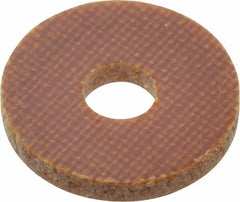 Made in USA - #6 Screw, Grade LE Phenolic Standard Flat Washer - 0.152" ID x 1/2" OD, 0.063" Thick, Plain Finish - Exact Tooling