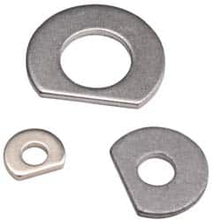 Made in USA - #8 Screw Size, 0.173" ID, 1008/1010 Steel Clipped Washer - 0.168 to 0.178" ID, 0.365 to 0.385" OD, 0.027 to 0.033" Thickness, Uncoated - Exact Tooling