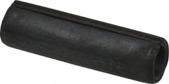 Made in USA - 1/2" Diam x 1-3/4" Long Slotted Spring Pin - Grade 1070-1090 Alloy Steel, Black Oxide Finish - Exact Tooling