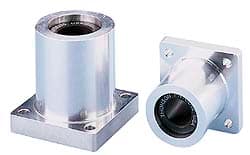 Thomson Industries - 0.501" ID, 1,940 Lb Static Load Capacity, Twin Flanged Mounted Linear Bearing - Exact Tooling