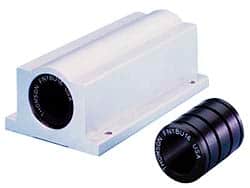 Thomson Industries - 0.754" Inside Diam, 1,900 Lbs. Static Capacity, Closed Single Pillow Block Linear Bearing - 1-3/4" Overall Height x 2-3/4" Overall Width - Exact Tooling