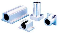 Thomson Industries - 5/8" Inside Diam, 2,900 Lbs. Static Capacity, Closed Twin Pillow Block Linear Bearing - 1.63" Overall Height x 2-1/2" Overall Width - Exact Tooling