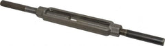 Made in USA - 3,500 Lb Load Limit, 5/8" Thread Diam, 6" Take Up, Steel Stub & Stub Turnbuckle - 7-7/8" Body Length, 7/8" Neck Length, 15" Closed Length - Exact Tooling