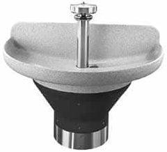 Bradley - Semi-Circular, Infrared Sensor, Internal Drain, 54" Diam, 4 Person Capacity, Terreon, Wash Fountain - 2.5 GPM, 8-1/2" Bowl Depth, 34" High - Exact Tooling