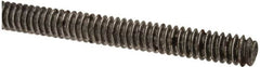 Value Collection - #10-24 UNC (Coarse), 3' Long, Low Carbon Steel Threaded Rod - Oil Finish Finish, Right Hand Thread - Exact Tooling