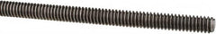 Made in USA - 1/4-20 UNC (Coarse), 3' Long, Low Carbon Steel Threaded Rod - Oil Finish Finish, Right Hand Thread - Exact Tooling