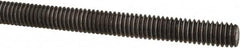 Made in USA - 5/16-18 UNC (Coarse), 3' Long, Low Carbon Steel Threaded Rod - Oil Finish Finish, Right Hand Thread - Exact Tooling