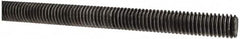 Made in USA - 7/16-14 UNC (Coarse), 3' Long, Low Carbon Steel Threaded Rod - Oil Finish Finish, Right Hand Thread - Exact Tooling