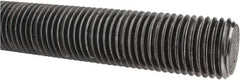 Made in USA - 1-1/4-7 UNC (Coarse), 3' Long, Low Carbon Steel Threaded Rod - Oil Finish Finish, Right Hand Thread - Exact Tooling