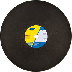 Norton - 20" Aluminum Oxide Cutoff Wheel - 5/32" Thick, 1" Arbor - Exact Tooling