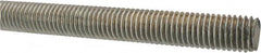 Made in USA - 5/8-11 UNC (Coarse), 3' Long, Low Carbon Steel Threaded Rod - Zinc-Plated Finish, Right Hand Thread - Exact Tooling