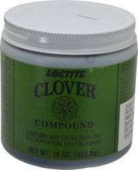 Loctite - 1 Lb Water Soluble Compound - Compound Grade Super Fine, 400 Grit, Black & Gray, Use on General Purpose - Exact Tooling