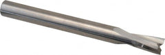 Onsrud - 1/4" Cutting Diam x 3/8" Length of Cut, 2 Flute, Upcut Spiral Router Bit - Uncoated, Right Hand Cut, Solid Carbide, 2-1/2" OAL x 1/4" Shank Diam, Double Edge, 11° Helix Angle - Exact Tooling