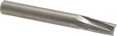 Onsrud - 3/8" Cutting Diam x 5/8" Length of Cut, 3 Flute, Upcut Spiral Router Bit - Uncoated, Right Hand Cut, Solid Carbide, 3" OAL x 3/8" Shank Diam, Three Edge, 10° Helix Angle - Exact Tooling