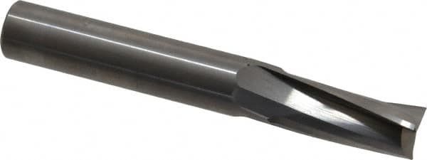 Onsrud - 1/2" Cutting Diam x 1-1/8" Length of Cut, 3 Flute, Upcut Spiral Router Bit - Uncoated, Right Hand Cut, Solid Carbide, 3-1/2" OAL x 1/2" Shank Diam, Three Edge, 10° Helix Angle - Exact Tooling