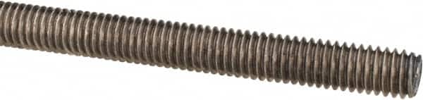 Made in USA - 3/8-16 UNC (Coarse), 3' Long, Stainless Steel Threaded Rod - Right Hand Thread - Exact Tooling