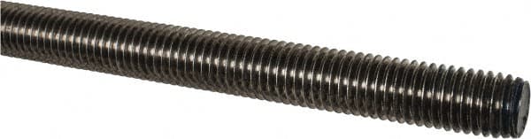 Made in USA - 3/4-10 UNC (Coarse), 3' Long, Stainless Steel Threaded Rod - Right Hand Thread - Exact Tooling