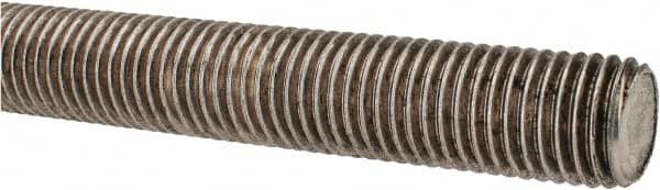 Made in USA - 7/8-9 UNC (Coarse), 3' Long, Stainless Steel Threaded Rod - Right Hand Thread - Exact Tooling