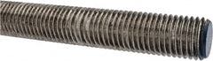 Made in USA - 1-8 UNC (Coarse), 3' Long, Stainless Steel Threaded Rod - Right Hand Thread - Exact Tooling