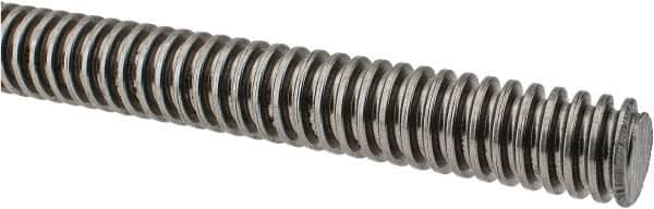Keystone Threaded Products - 3/4-6 Acme, 3' Long, Low Carbon Steel General Purpose Acme Threaded Rod - Oil Finish Finish, Right Hand Thread, 2G Fit - Exact Tooling